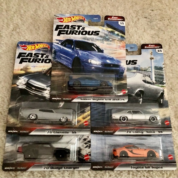 Hot Wheels Fast & Furious Premium Fast Superstars Full Set...